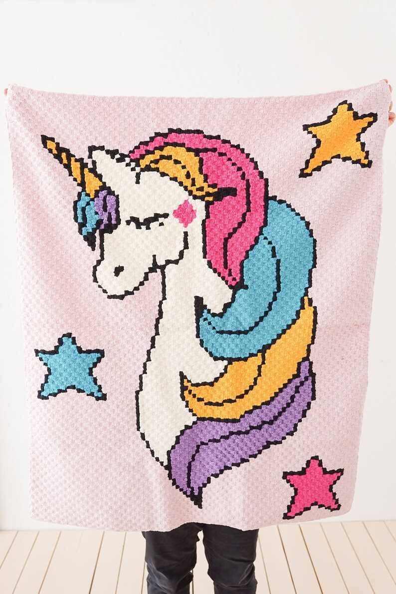 Unicorn blanket knitting pattern free