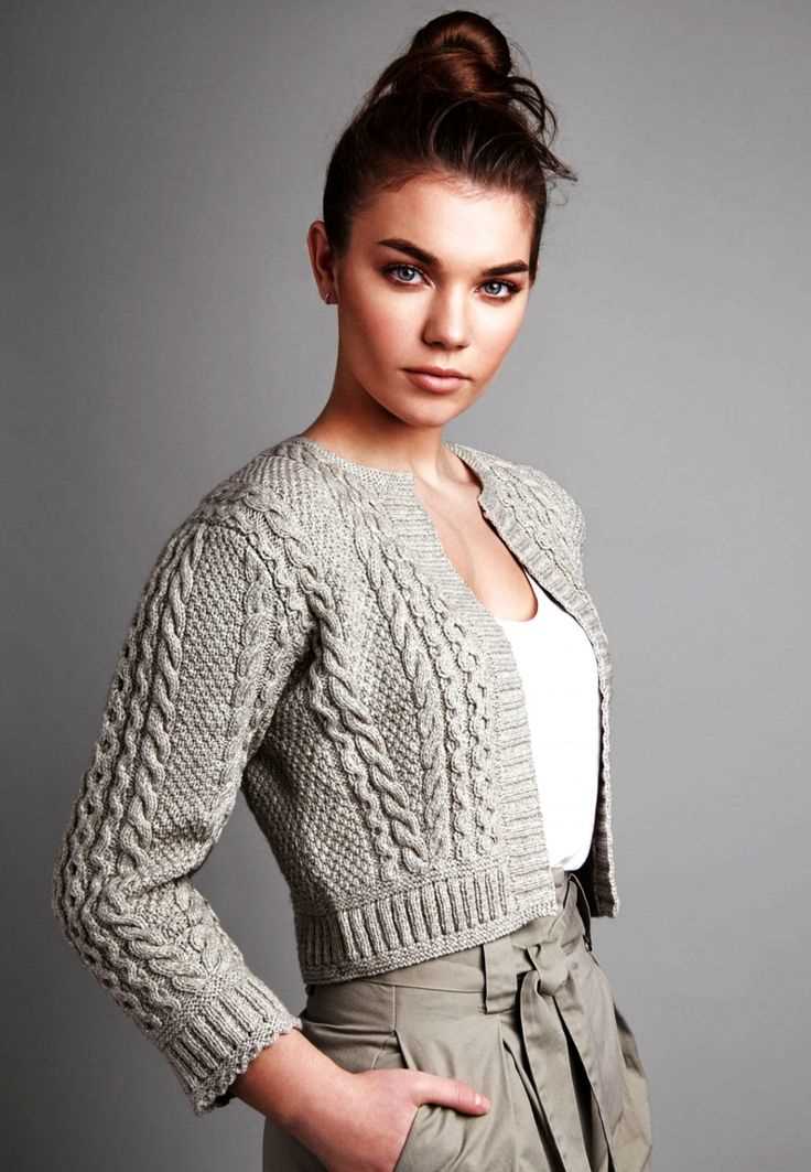 Knit sweater patterns for women's cardigans