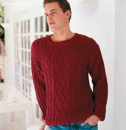 Men's cable knit sweater pattern free