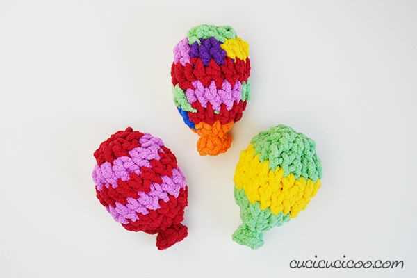 Knitted water balloons pattern free