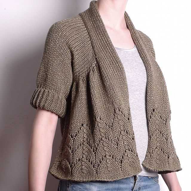 Minimalist cardigan knitting pattern