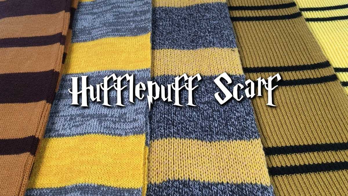 Hufflepuff sweater knitting pattern