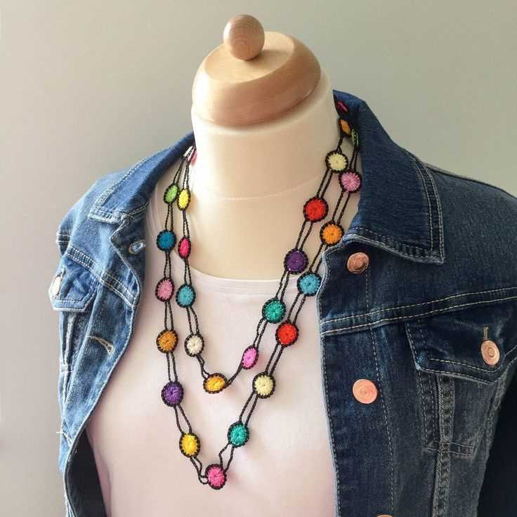 Knitted necklace pattern