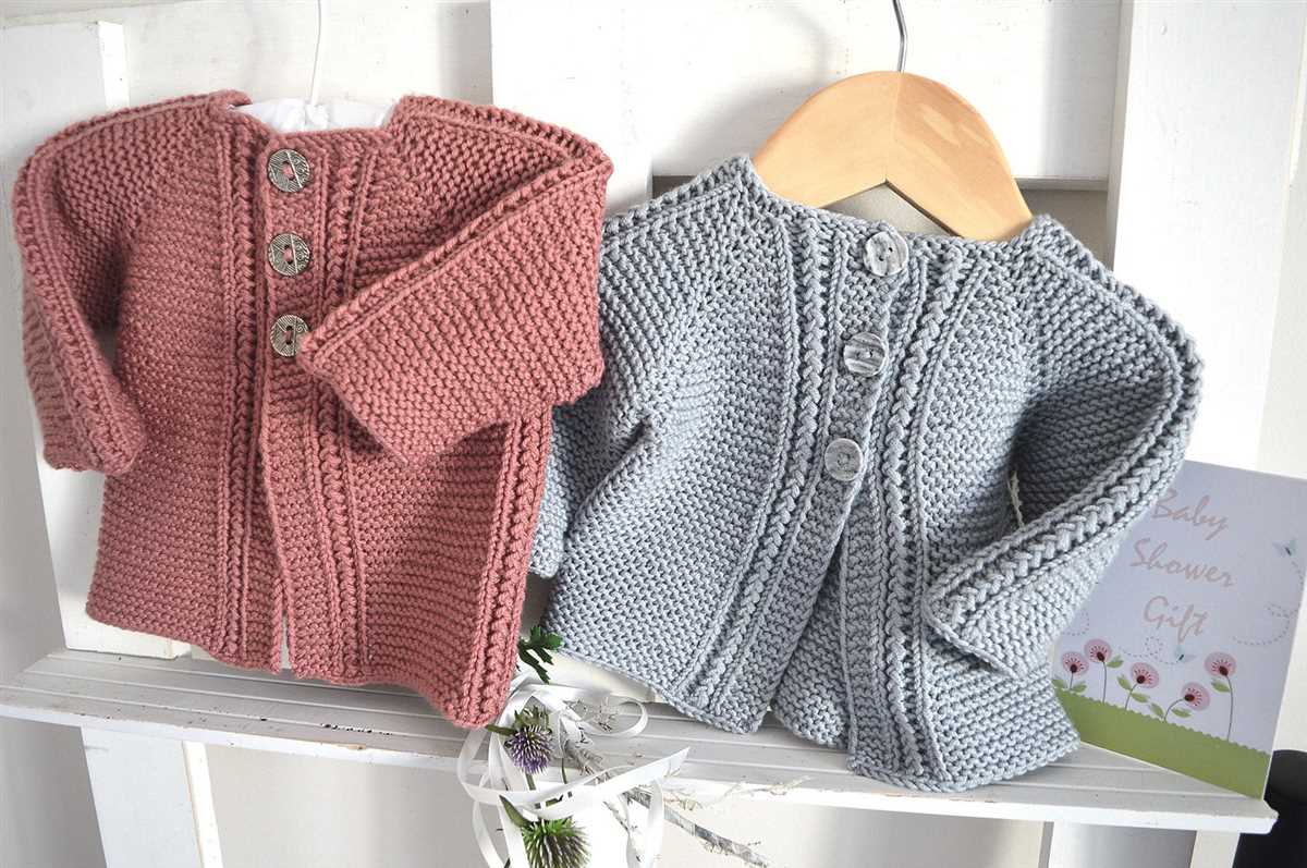 Child's top down cardigan knitting pattern