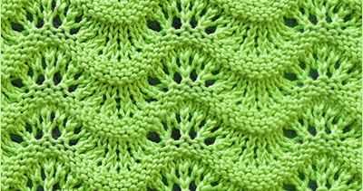 Knit ripple stitch pattern