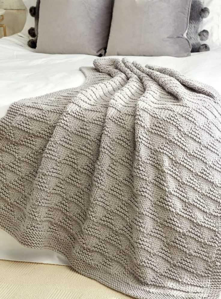 Easy knit throw pattern