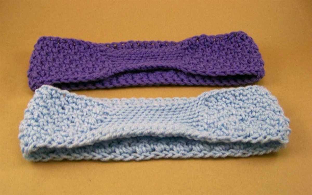 Knitting loom ear warmer pattern