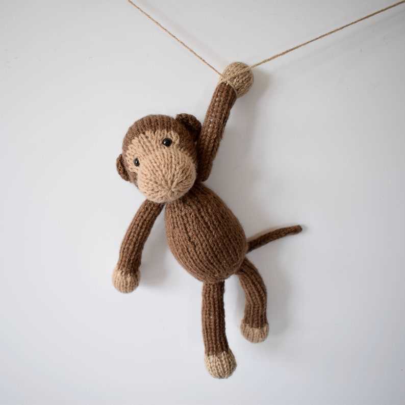 Knitted monkey toy pattern free