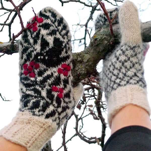 Icelandic mittens knitting pattern