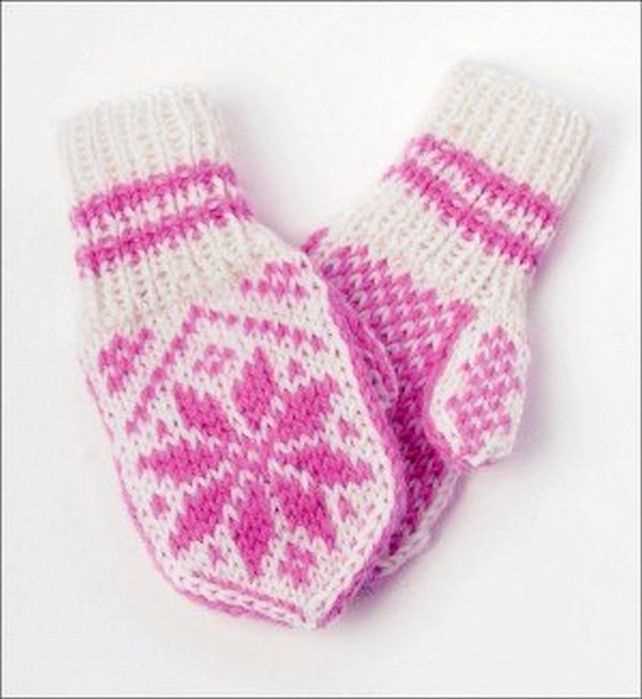 Icelandic mittens knitting pattern