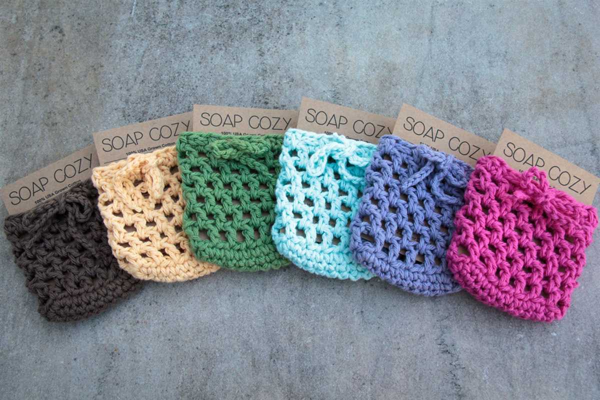 Knitted soap saver bag pattern