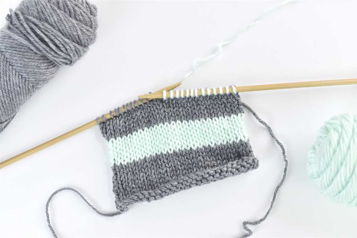 How to change colors in knitting pattern