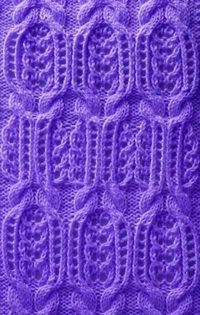 Lace and cable knitting patterns