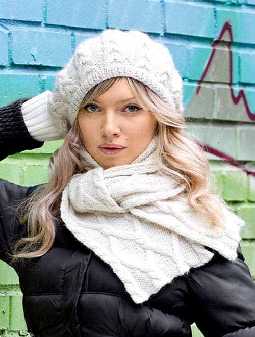 Free ladies hat and scarf knitting patterns