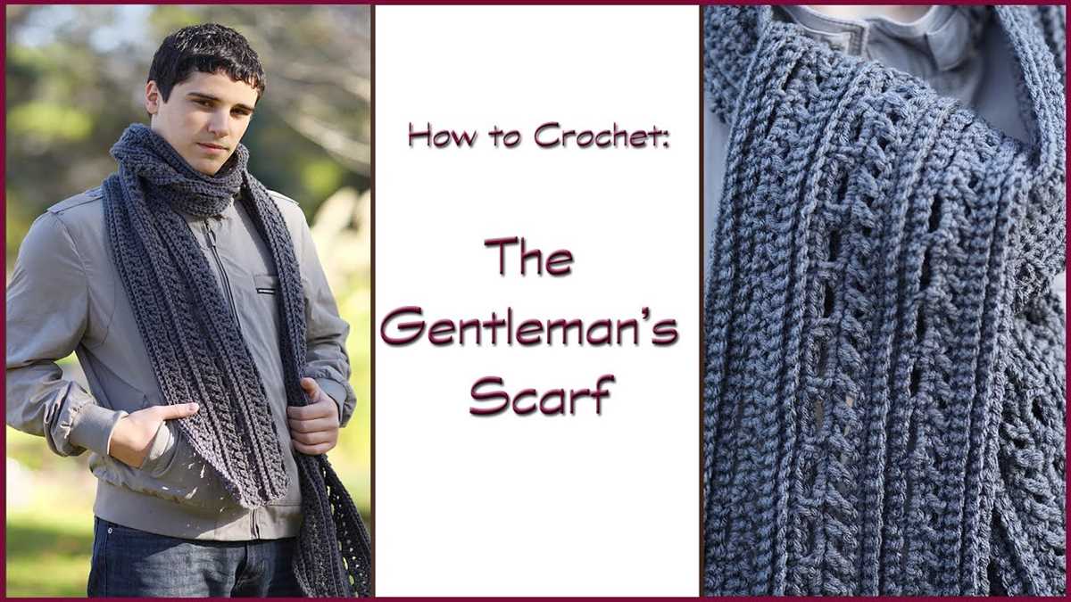 Simple mens scarf knitting pattern