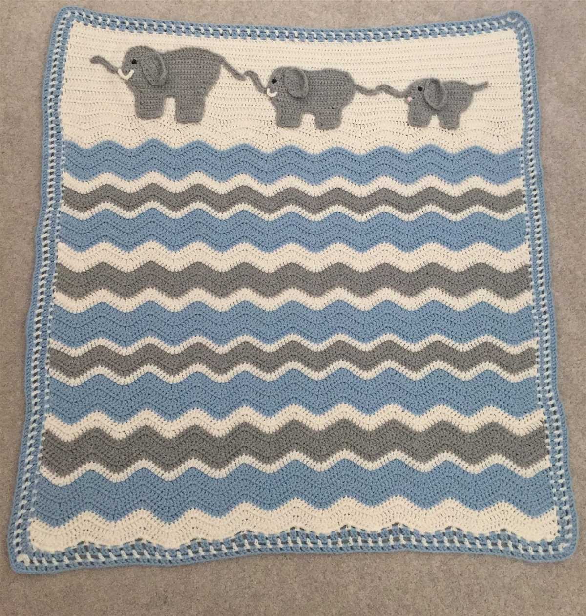 Elephant blanket knitting pattern