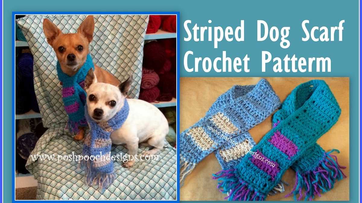 Knitted dog scarf pattern free