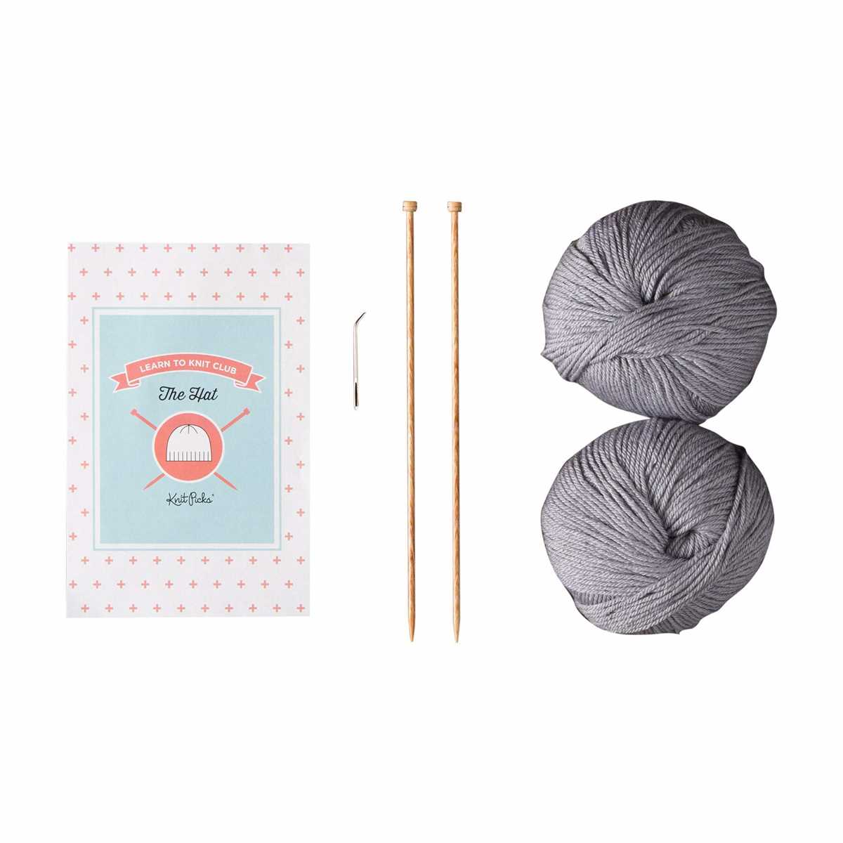 Beginner knit hat pattern straight needles