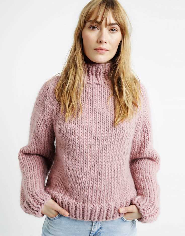 Super bulky knit sweater pattern