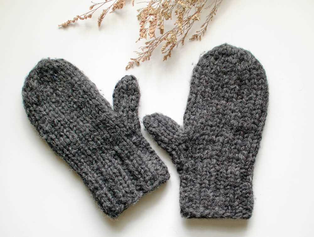 Chunky mitten knitting pattern free