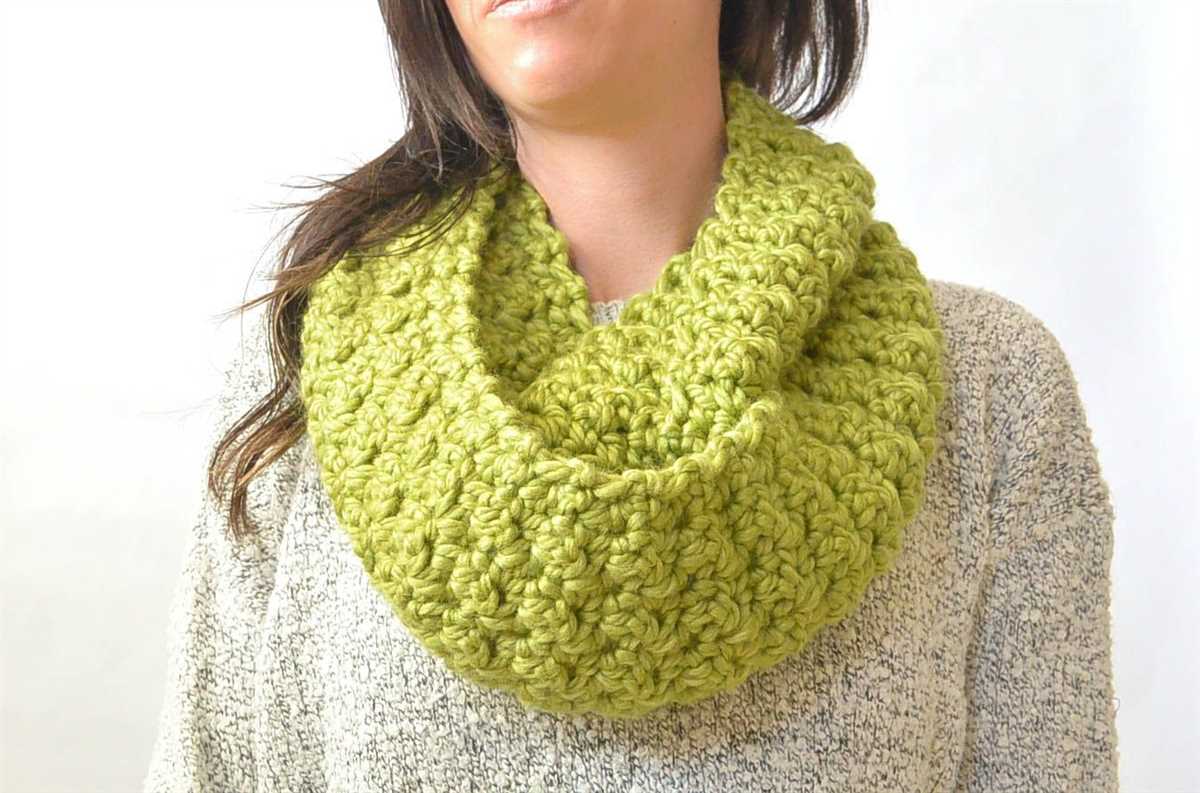 Infinity scarf knitting pattern bulky yarn