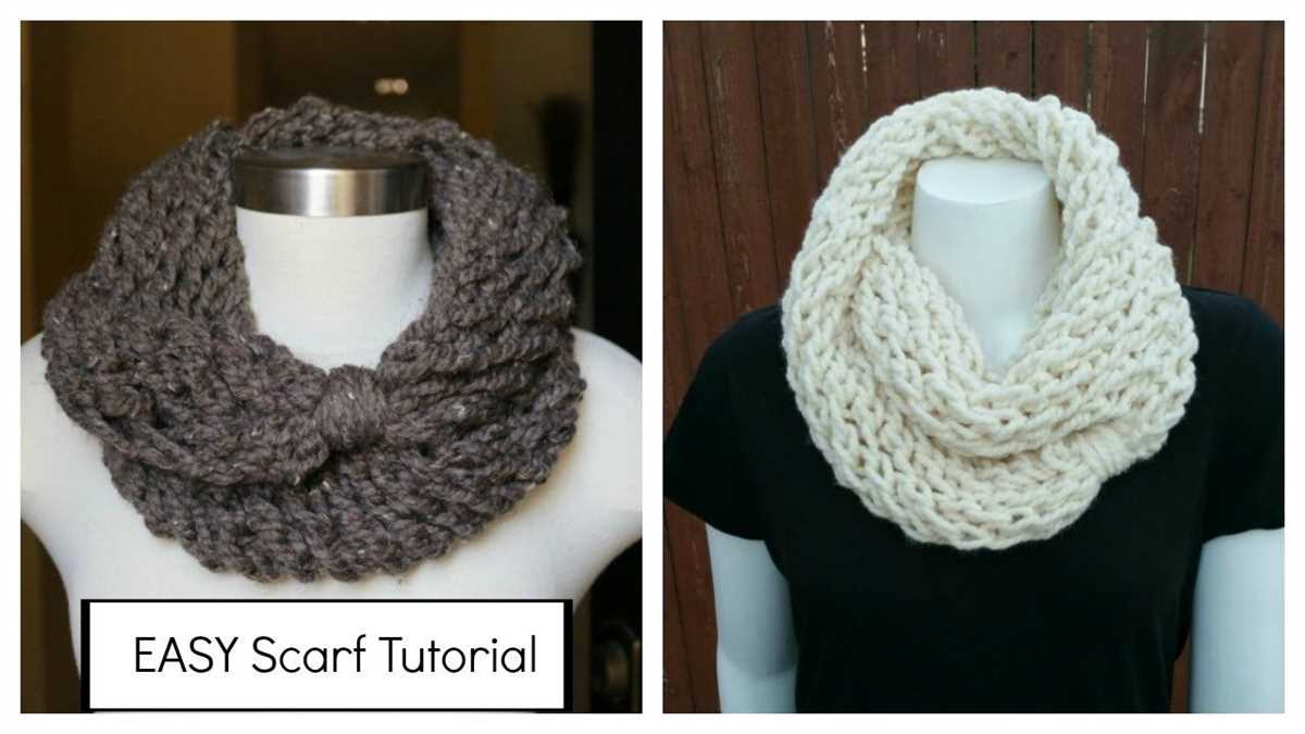 Infinity scarf knitting pattern seed stitch