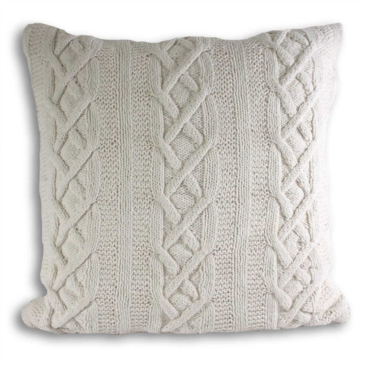 Free aran cushion knitting patterns uk