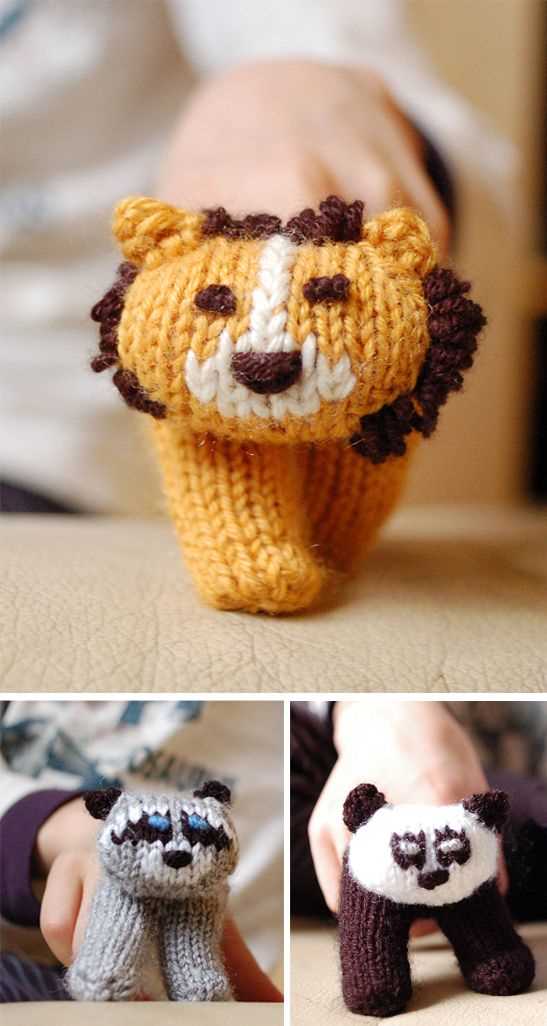 Lion hand puppet knitting pattern