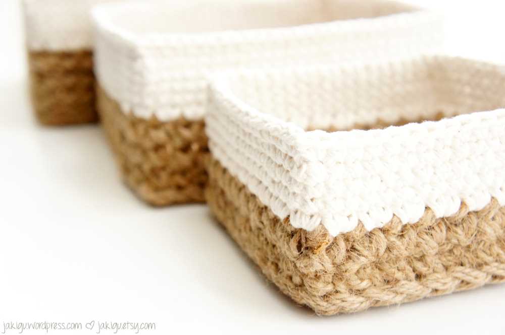 Knit laundry basket pattern