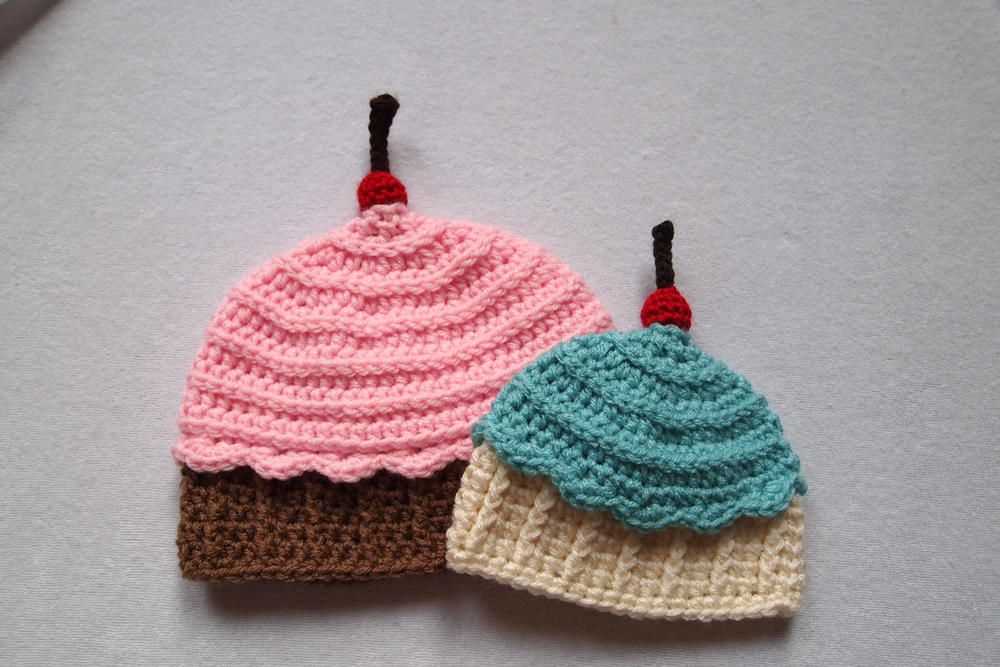 Free cupcake hat pattern knit