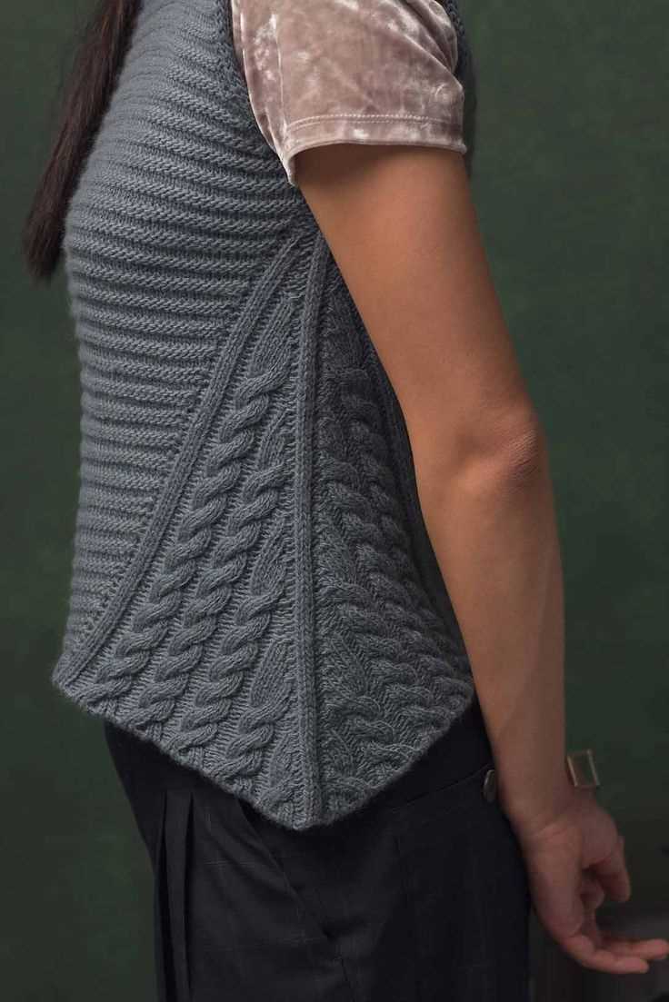 Knitted vest knitting pattern