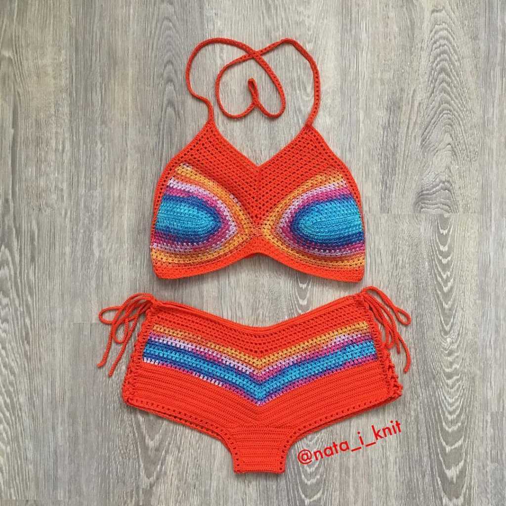 Knitted bikini pattern