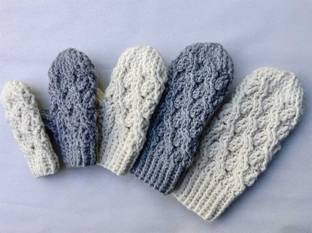 Knitted mitten patterns for adults