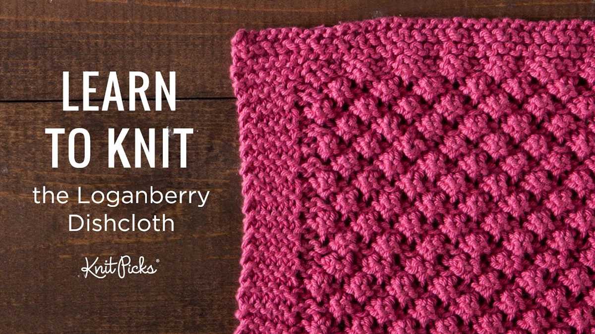 Dishcloth knit pattern free