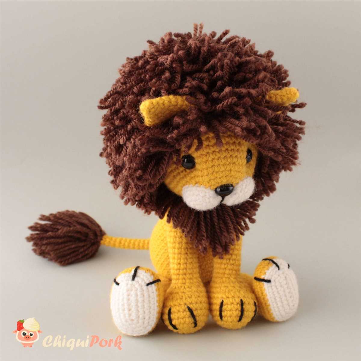 Free lion knitting pattern