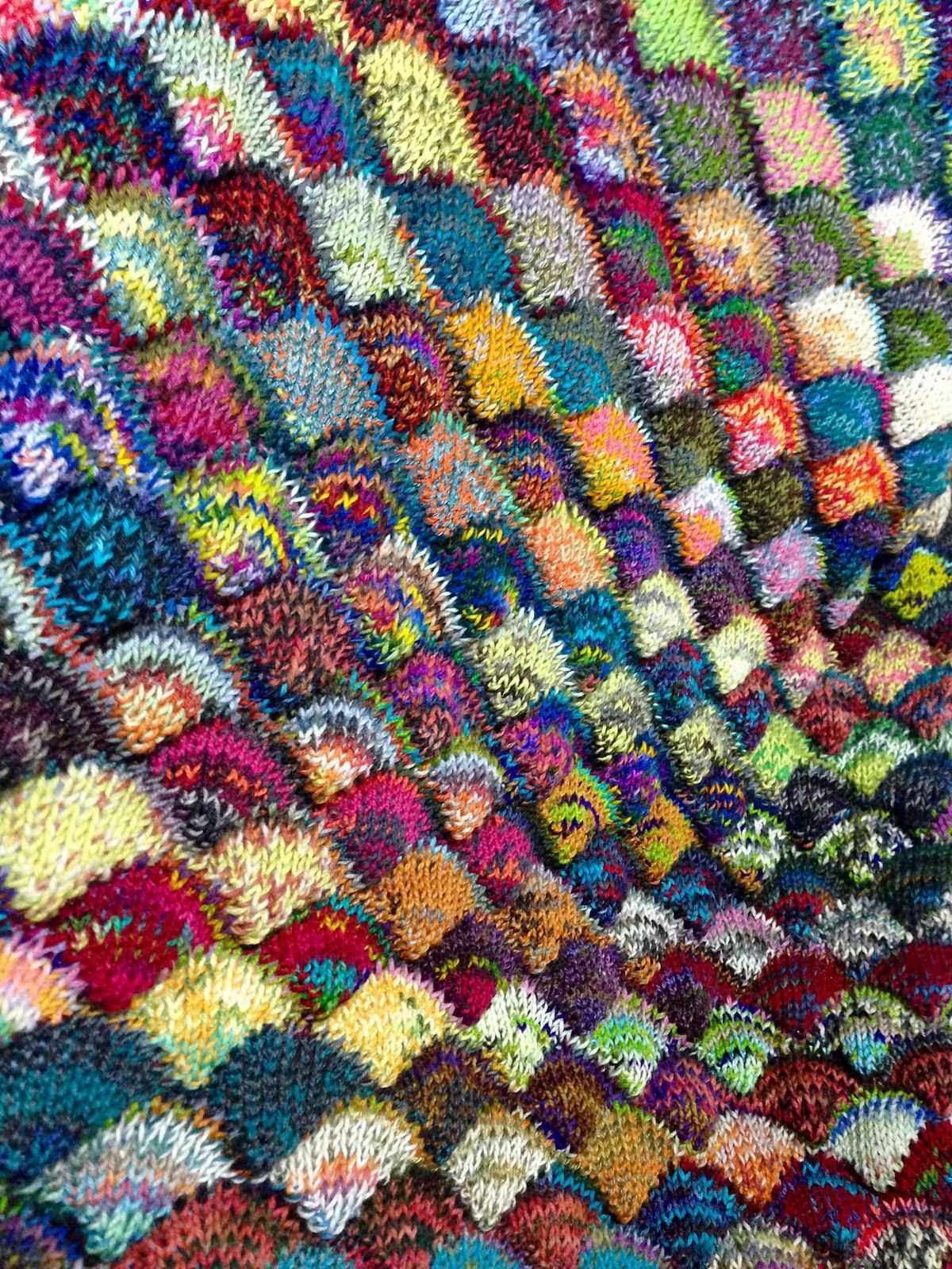 Scrap blanket knit pattern