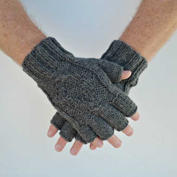 Fingerless gloves mens knitting pattern