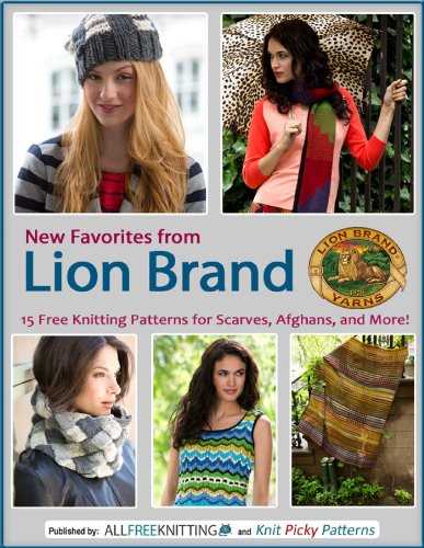 Lion brand free knitting scarf patterns