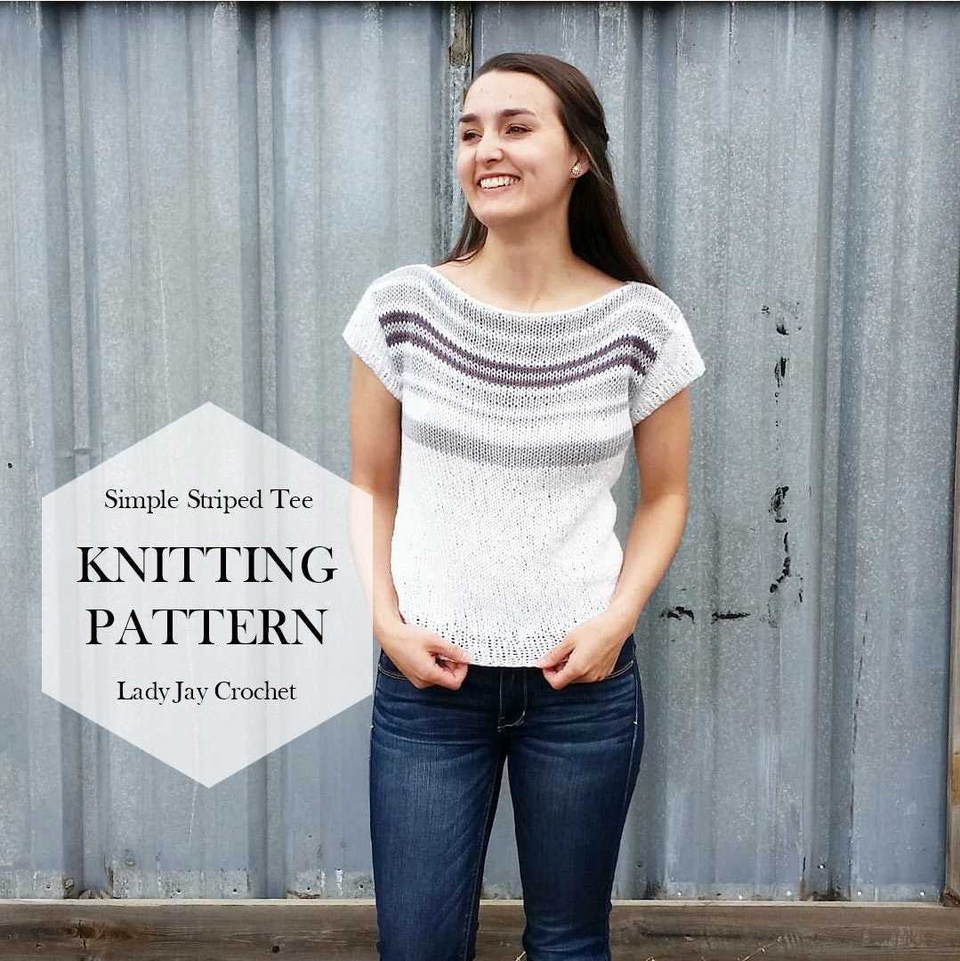 Knitted tee pattern