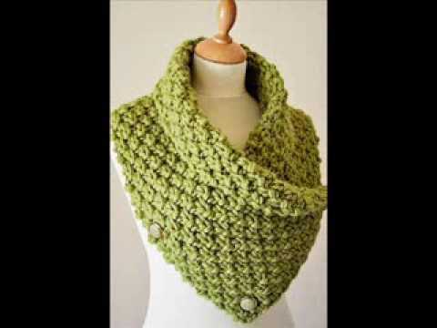 Pattern for knitted cowl neck warmer