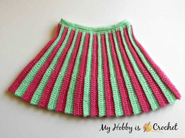 Knitted mini skirt pattern free