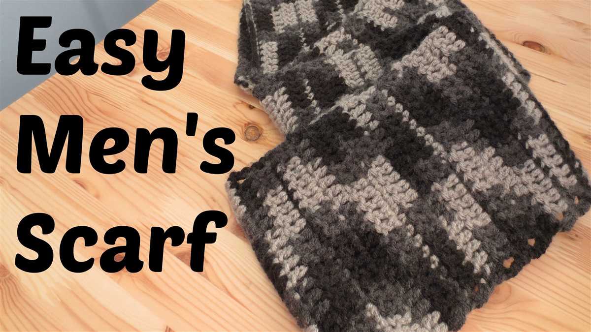 Easy men's scarf knitting pattern free