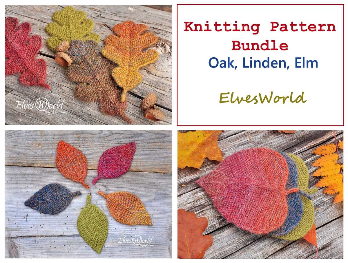 Autumn leaves knitting pattern