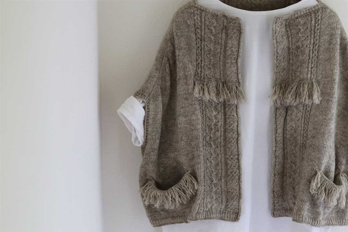 Kimono cardigan knitting pattern