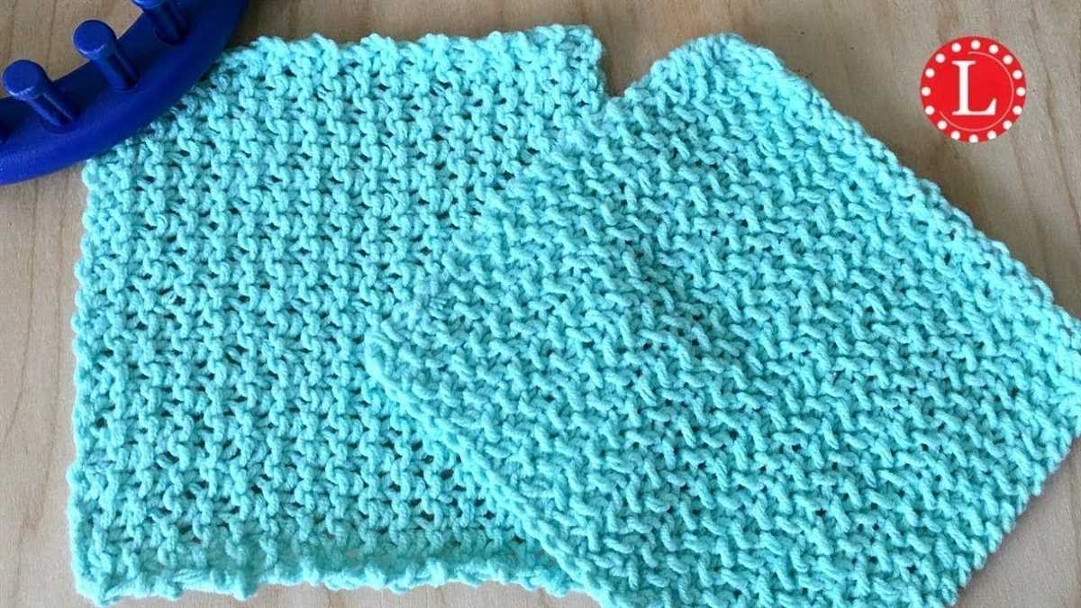 Easy knitted round dishcloth patterns