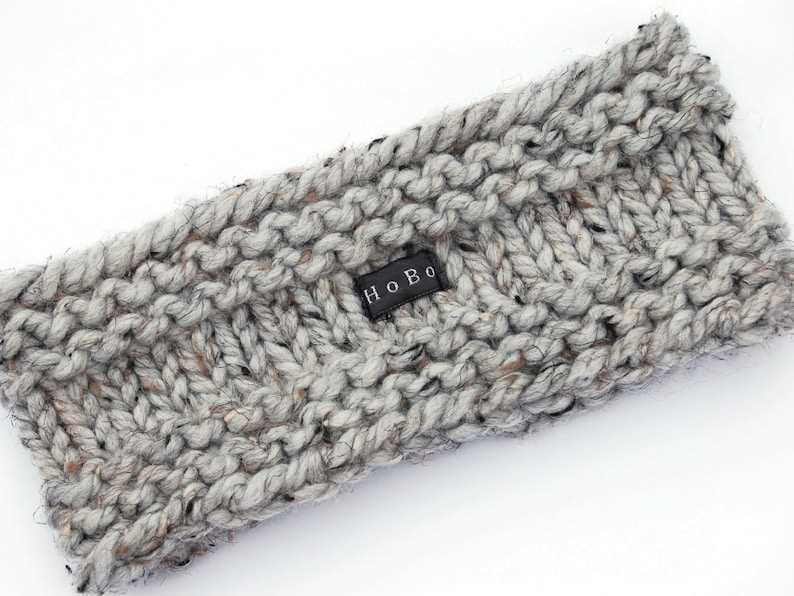 Free chunky cable knit headband pattern