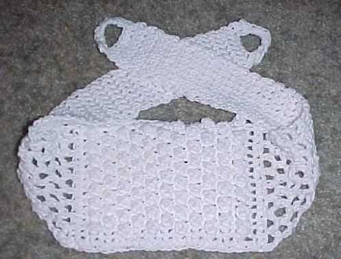 Knitted back scrubber pattern