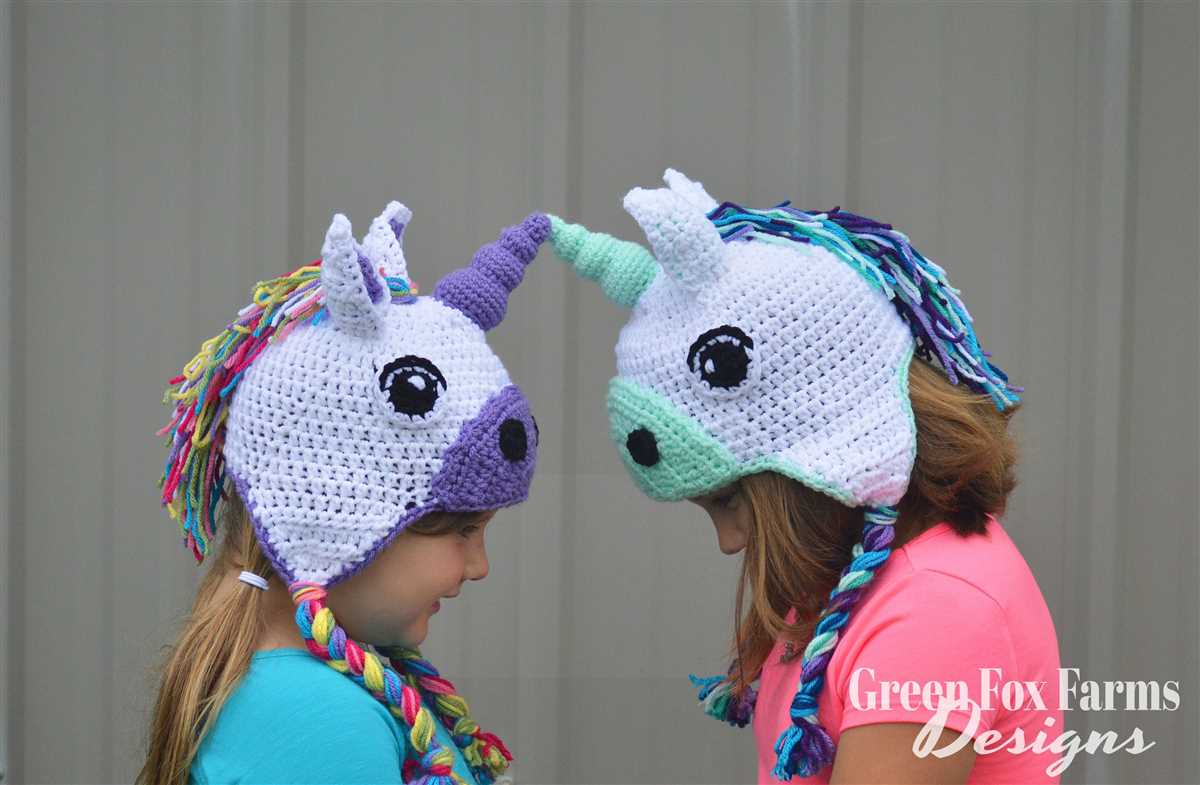 Unicorn hat knitting pattern