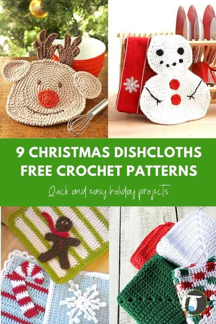 Knitted dishcloths patterns free christmas