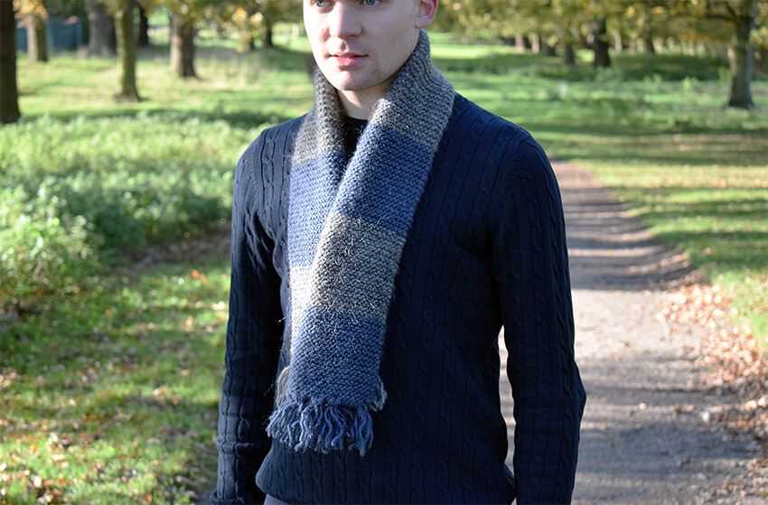 Mens knit scarf pattern easy